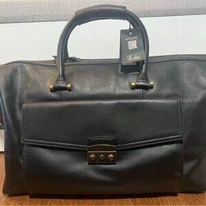 Ted Baker London Truck Lock Leather Holdall Never been carried